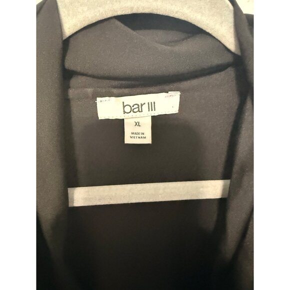 Bar 111 Tank Blouse Black with Tie Neckline Womans XL - Picture 4 of 6